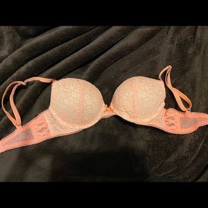 VS push up bra lace with rhinestone accents